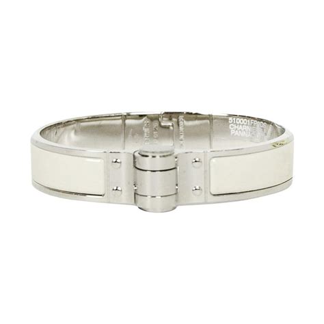 hermes st 0126|Hermes Pannacotta Cream Enamel/Palladium Charniere Narrow .